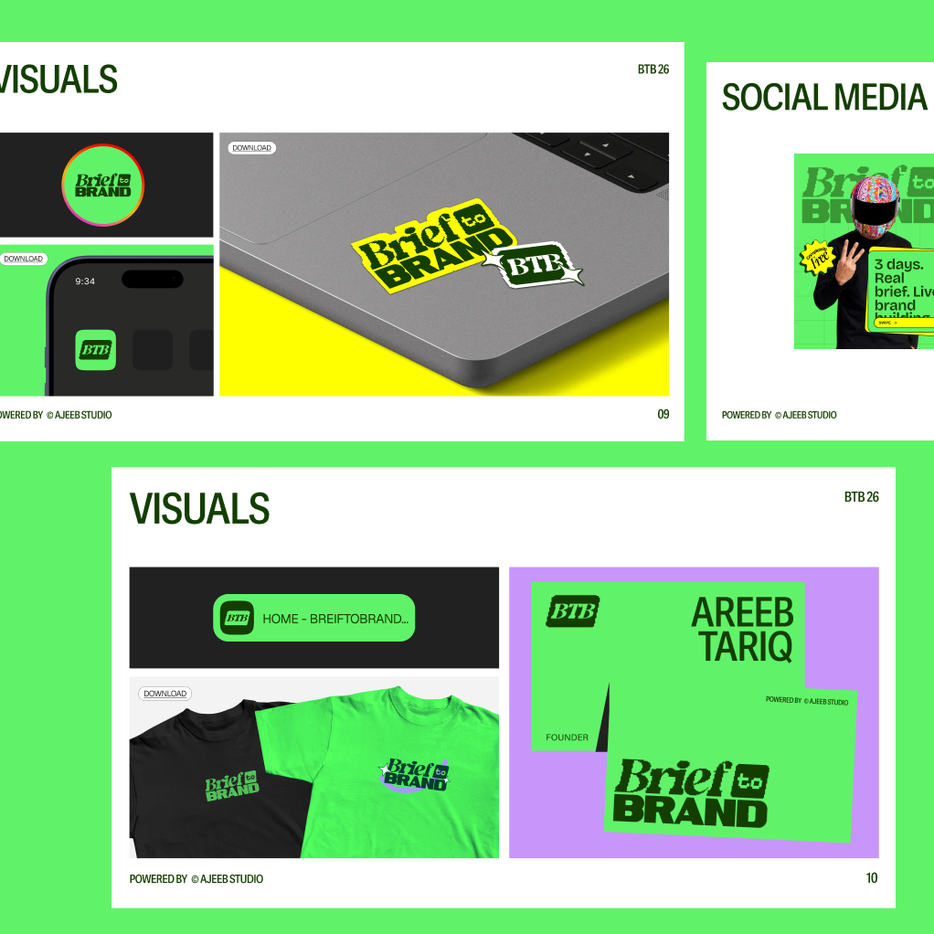 Case Study Template by Ajeeb Studio