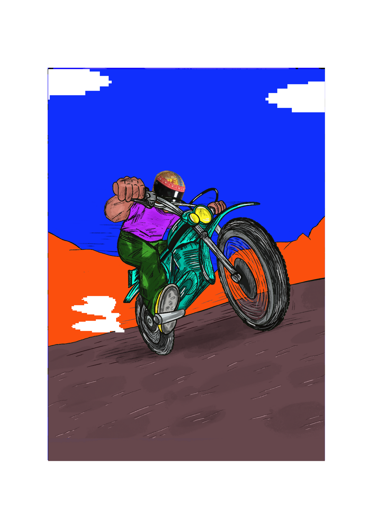 Biker Boy Poster